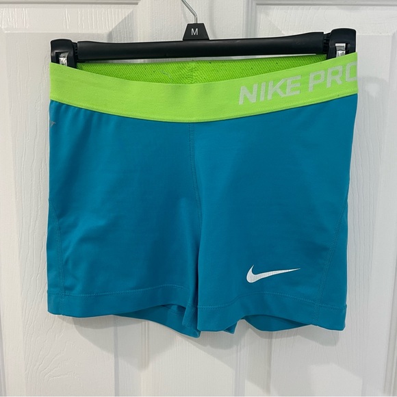 Nike Shorts Nike Pro Spandex Womens 3 Inch Shorts Bright Blue